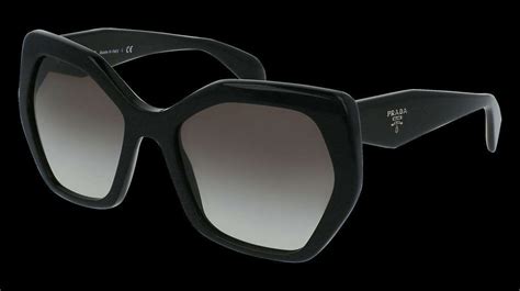 prada pr16rs 1ab0a7|Prada PR 16RS NEW TRIANGLE 1AB0A7 Sunglasses in Black.